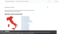 Desktop Screenshot of aperturecentricommerciali.it