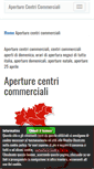 Mobile Screenshot of aperturecentricommerciali.it